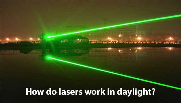 How do lasers work in daylight?
