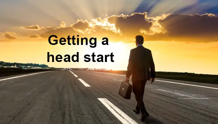 Getting a head start