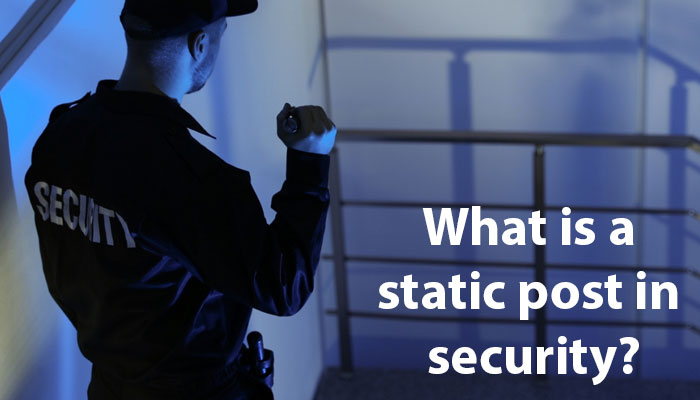 What is a static post in security?