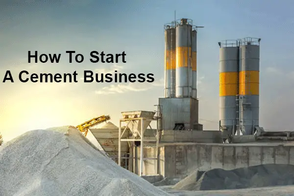 how to start cement business plan