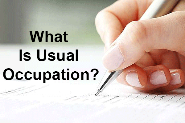 What is usual occupation