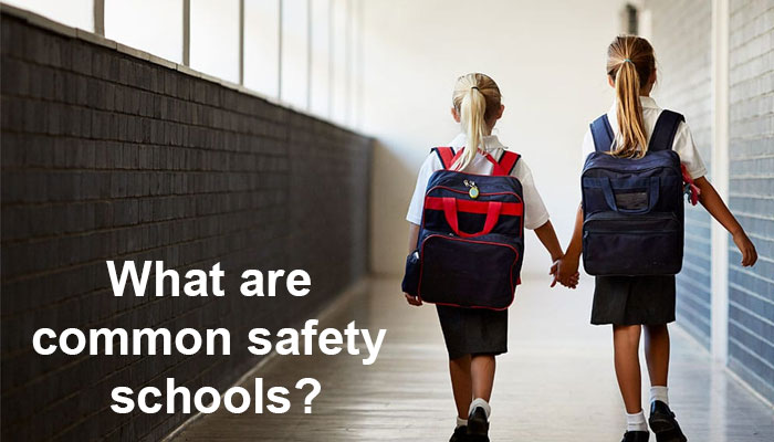 What are common safety schools?
