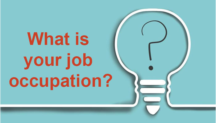 What is your job occupation?