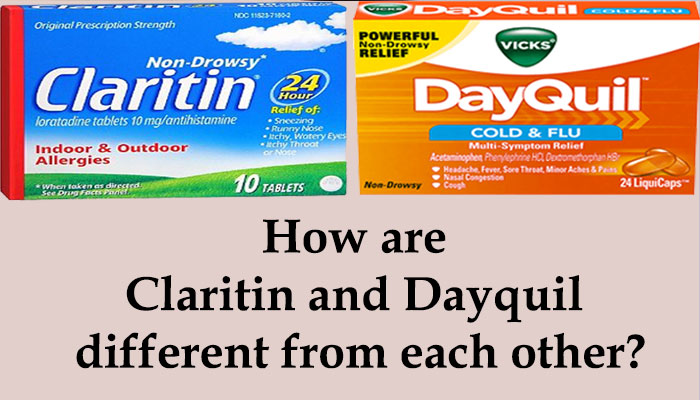 How are Claritin and Dayquil different from each other?