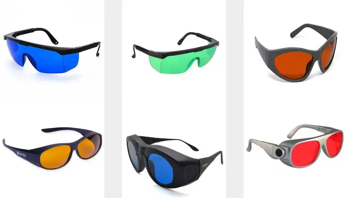 What are laser hair removal safety glasses?