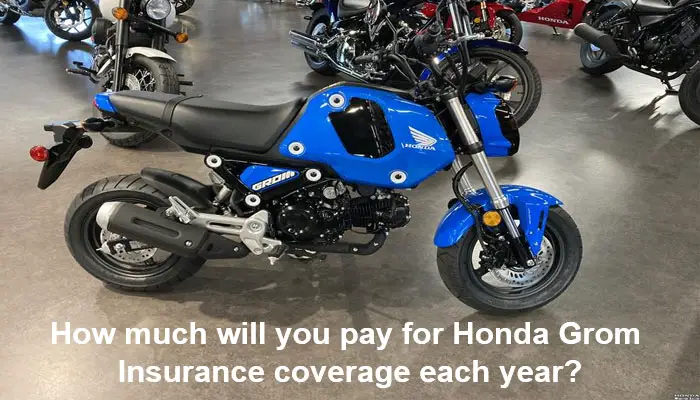 How much will you pay for Honda Grom Insurance coverage each year?