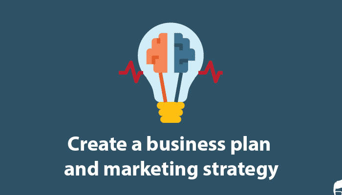 Create a business plan and marketing strategy