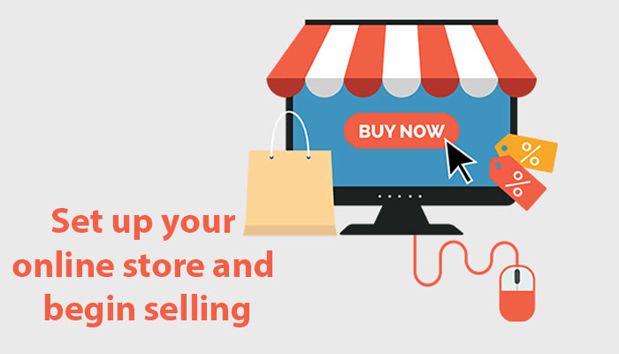 Set up your online store and begin selling