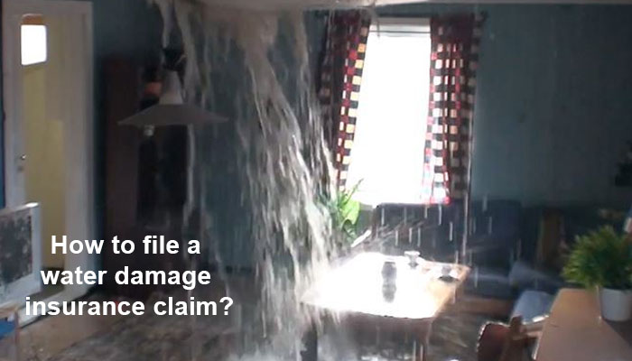 How to file a water damage insurance claim?