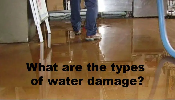 What are the types of water damage?