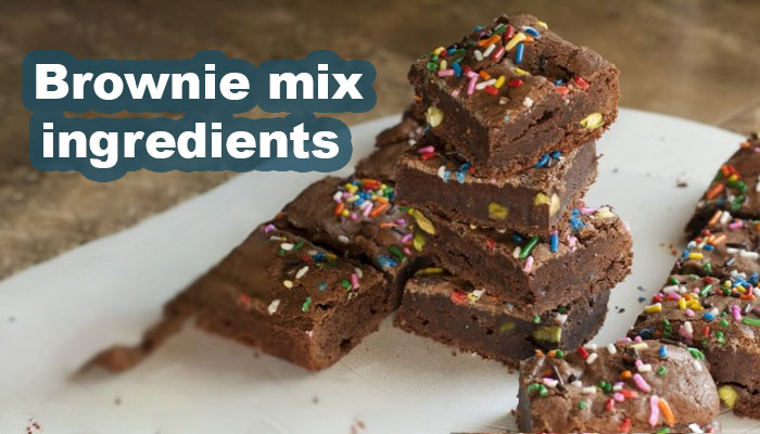 Brownie mix ingredients