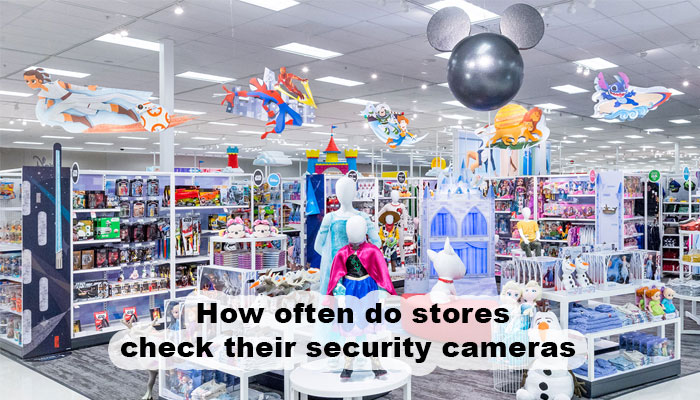 How often do stores check their security cameras