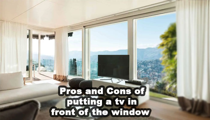 Pros and Cons of putting a tv in front of the window